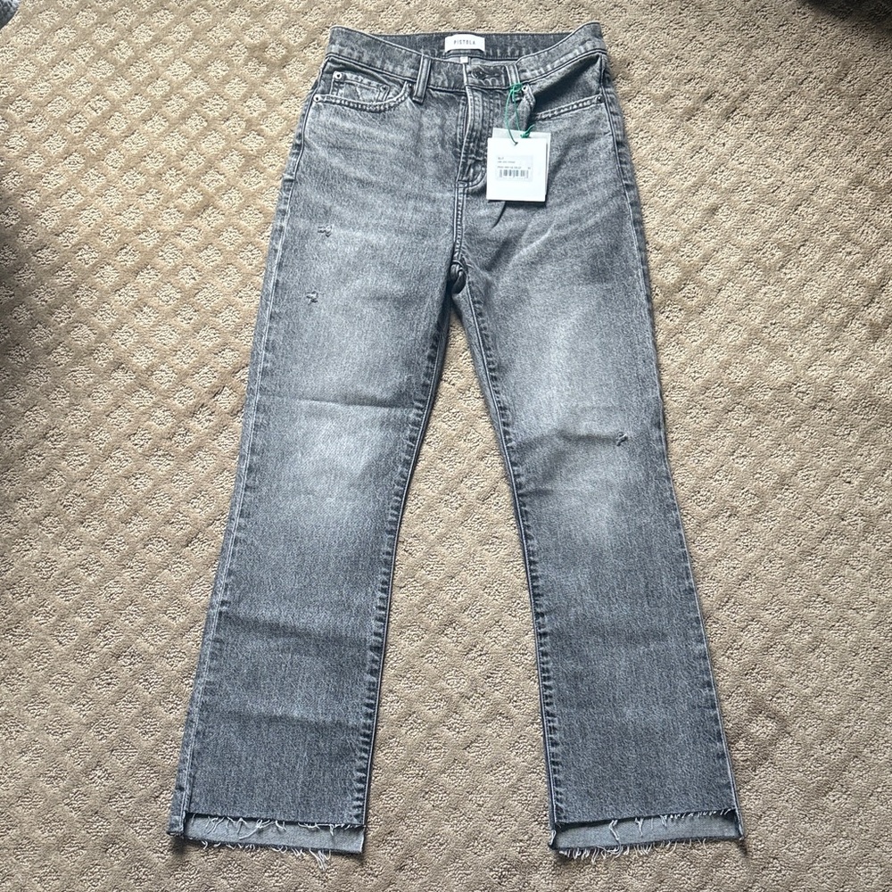Pistola Ally High-Rise Earl Grey Vintage Ankle Boot cut jeans